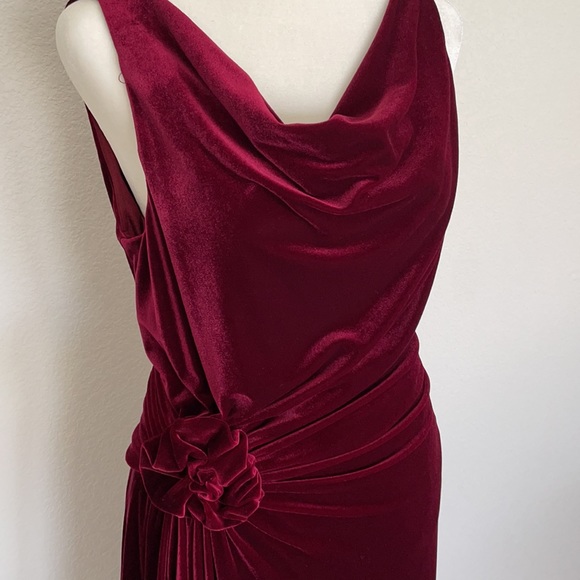 Eliza J Dresses & Skirts - Eliza J Red Velvet High Low Dress